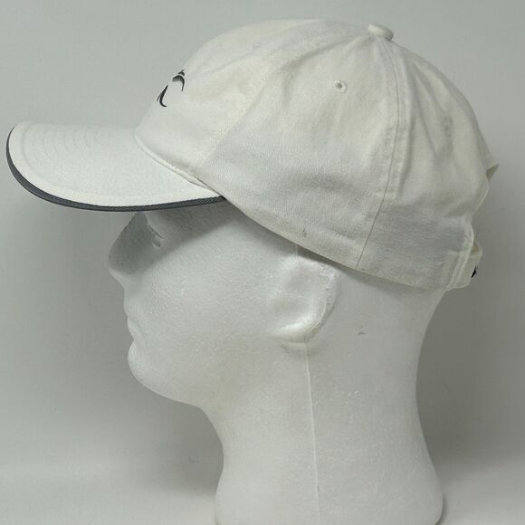 Vintage Nike Swoosh Logo Hat Cap White Y2Ks 2000s Strapback 6 Panel - Picture 7 of 11